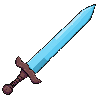 Broadsword Wide Blade  Rare Blue Tier — free pixel art sprite from Rpg Loot Swords