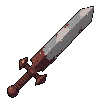 Broadsword Wide Blade  Rusted Broken — free pixel art sprite from Rpg Loot Swords