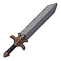 broadsword wide blade shadow touched ethereal