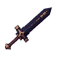 Claymore Massive Two Handed  Cursed Dark — free pixel art sprite from Rpg Loot Swords
