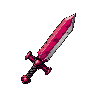 Claymore Massive Two Handed Poison Coated Venomous — free pixel art sprite from the Rpg Loot Swords collection, transparent PNG