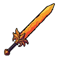 estoc piercing thrust blade fire enchanted molten
