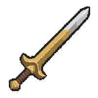 estoc piercing thrust blade gold trimmed royal