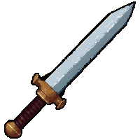Falchion Single Edge Chopper  Brand New Pristine — free pixel art sprite from the Rpg Loot Swords collection, transparent PNG