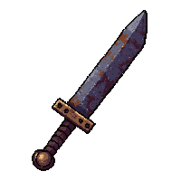 falchion single edge chopper rusted broken