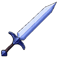 Falchion Single Edge Chopper Shadow Touched Ethereal — free pixel art sprite from the Rpg Loot Swords collection, transparent PNG