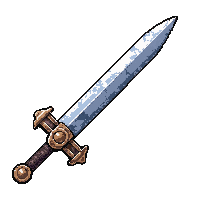 Longsword Steel Blade Holy Blessed Radiant — free pixel art sprite from the Rpg Loot Swords collection, transparent PNG