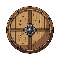 rpg wooden round shield simple 001 2026 03 03T12 02 22