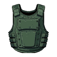 body armor plate  damaged but functional