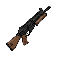 Assault Rifle Modern  Carbon Fiber — free pixel art sprite from Runner Action Weapons
