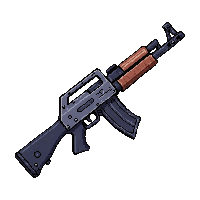 Assault Rifle Modern  Chrome Polished — free pixel art sprite from Runner Action Weapons