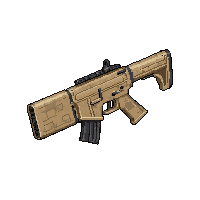 assault rifle modern  desert camo tan