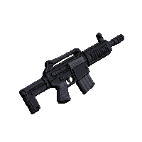 assault rifle modern  matte black tactical