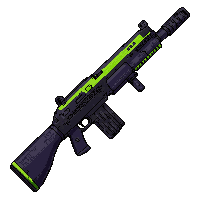 Assault Rifle Modern  Neon Green Accent — free pixel art sprite from Runner Action Weapons