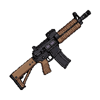 assault rifle modern  suppressed silenced