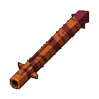 Bow Compound Modern  Red Tiger Stripe — free pixel art sprite from Runner Action Weapons