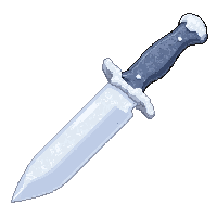 combat knife tactical  arctic white snow
