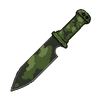 combat knife tactical  jungle camo green