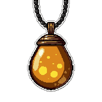 amber insect pendant  on beaded string