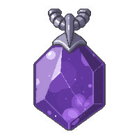 amethyst crystal pendant  cracked damaged