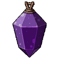 amethyst crystal pendant  cursed shadowy