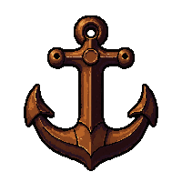 anchor sea amulet  ancient tarnished