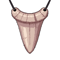 bone tooth necklace  ancient tarnished