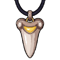 bone tooth necklace  glowing enchanted