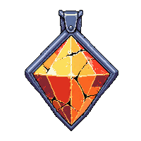 diamond star amulet  cracked damaged