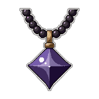 diamond star amulet  on beaded string