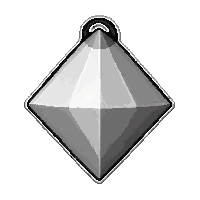 diamond star amulet  pristine polished