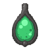 emerald leaf charm  ancient tarnished