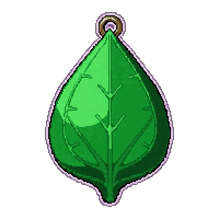 emerald leaf charm  blessed holy