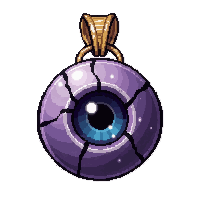 eye of wisdom amulet  cracked damaged