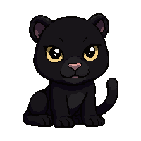 black panther  baby tiny version