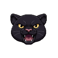 Black Panther  Jumping Action — free pixel art sprite from Runner Animals