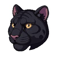 Black Panther  Pixel Pet Companion — free pixel art sprite from Runner Animals
