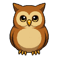 brown owl  pixel pet companion