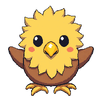 golden eagle  cute chibi style