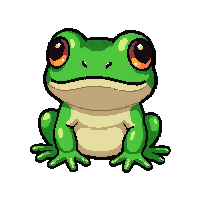 green tree frog  baby tiny version