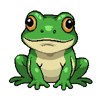 green tree frog  sitting calm