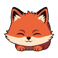 Red Fox Sleeping Peaceful — free pixel art sprite from the Runner Animals collection, transparent PNG
