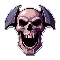 Bone Skull Armor  Rusty Ancient — free pixel art sprite from Runner Armor