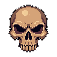 bone skull armor  simple plain