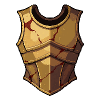bronze scale armor  cracked damaged