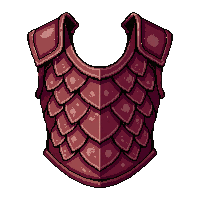 dragon scale cuirass  cracked damaged