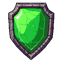 emerald enchanted mail  battle worn scratched