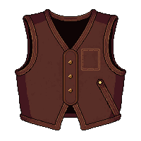 Leather Ranger Vest Simple Plain — free pixel art sprite from the Runner Armor collection, transparent PNG