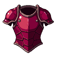 Ruby Flame Armor Simple Plain — free pixel art sprite from the Runner Armor collection, transparent PNG