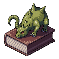 bestiary monster guide  dusty old aged